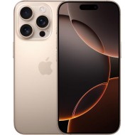 Apple iPhone 16 Pro 128GB 5G Dual SIM Desert Titanium + folie protectie Display